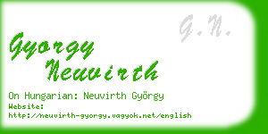 gyorgy neuvirth business card